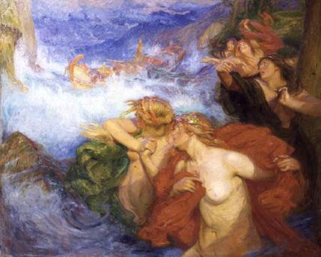 The Sirens a Charles William Wyllie