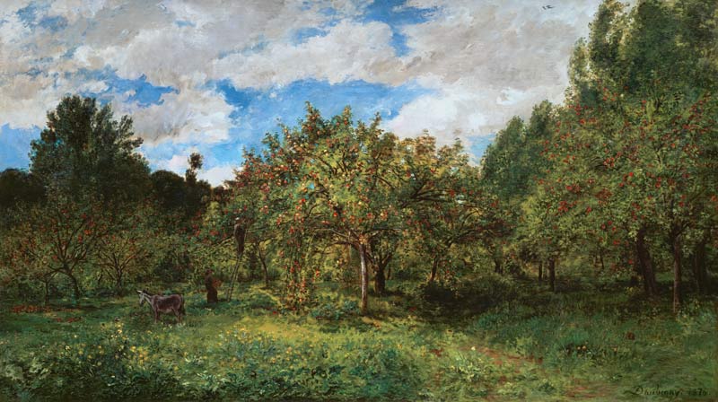 French Orchard at Harvest Time (Le verger) a Charles Francois Daubigny