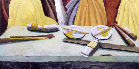 Gamboge Yellow, 2003 (oil on canvas)  a Charlotte  Moore