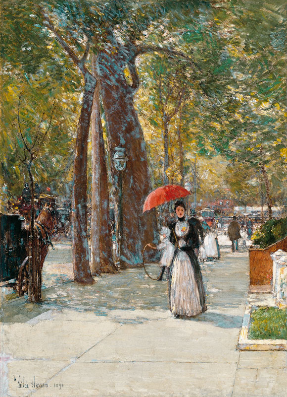 Fifth Avenue at Washington Square, New York a Childe Hassam