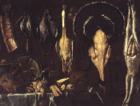 Still Life of a Butcher's Counter a Chimenti Jacopo Empoli