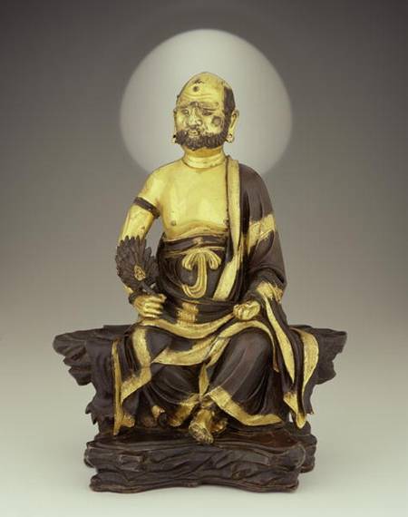 Figure of Bodhidharma, Ming Dynasty a Scuola Cinese