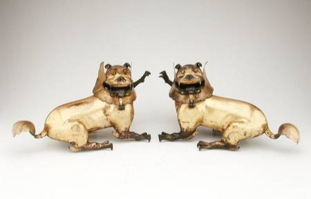 Pair of lion censers, Ming dynasty a Scuola Cinese