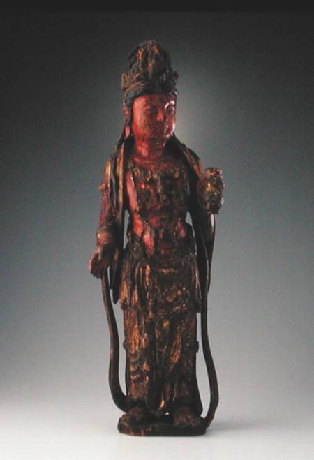 Standing figure of Guanyin a Scuola Cinese