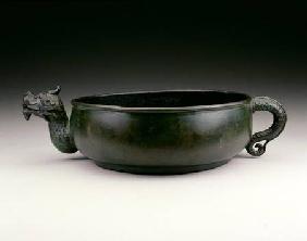 Pouring vessel with a dragon's head spout and a dragon's tail handle, Sung to early Ming dynasty