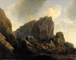 Rock shore of the island of Mageröy in Norway a Christian Ezdorf