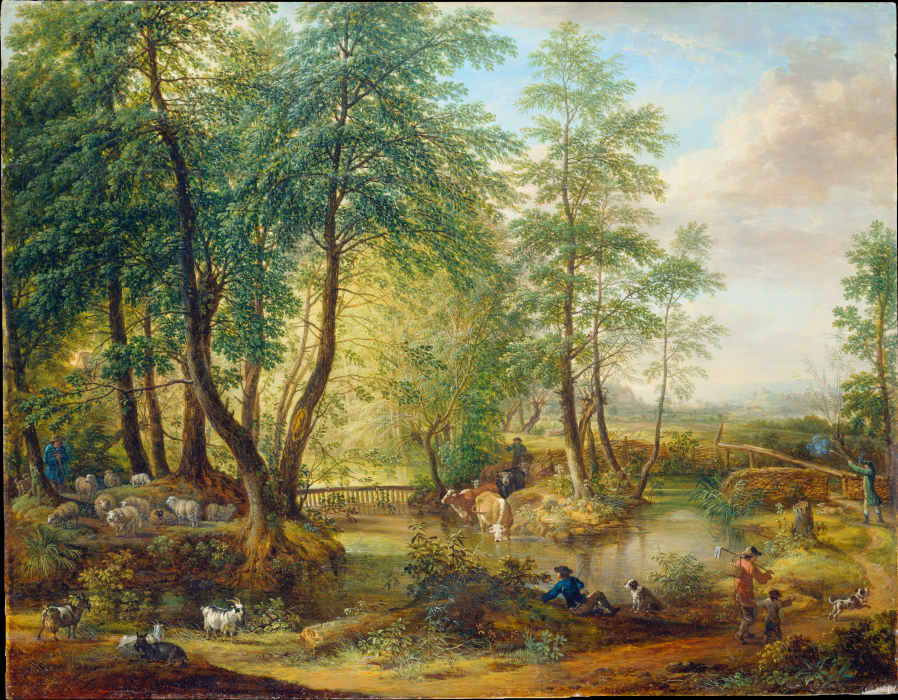 Flooded Woodlands near Oberrad a Christian Georg Schütz d. Ä.