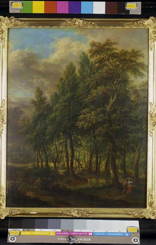 Waldlandschaft. a Christian Georg Schütz il vecchio