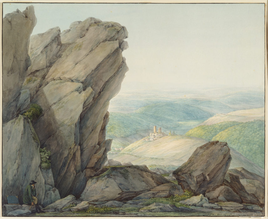 View from the Feldberg (Taunus) to Reifenberg a Christian Georg Schutz