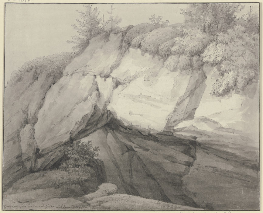 Rockcave in the mountains a Christian Georg Schutz