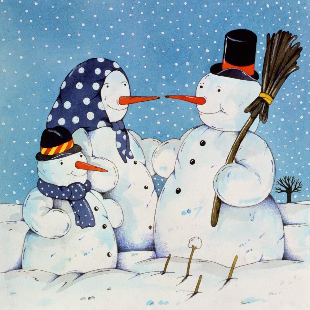 The Snowman Family, 1997 (w/c on paper)  a Christian  Kaempf
