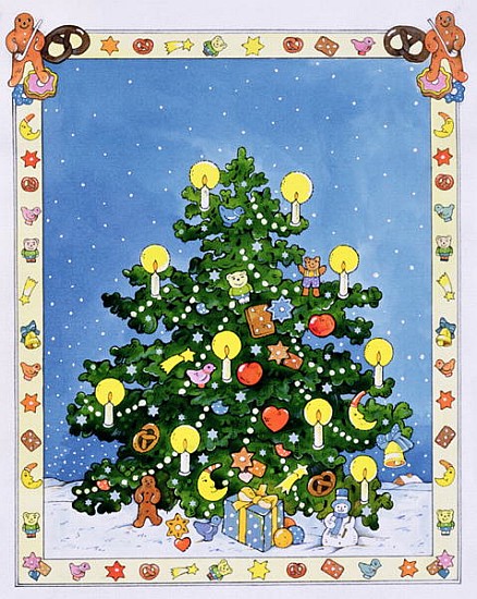 Christmas Tree (w/c on paper)  a Christian  Kaempf