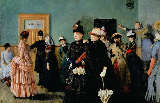 Albertine at the Police Doctor''s waiting room, 1886-87 a Christian Krohg