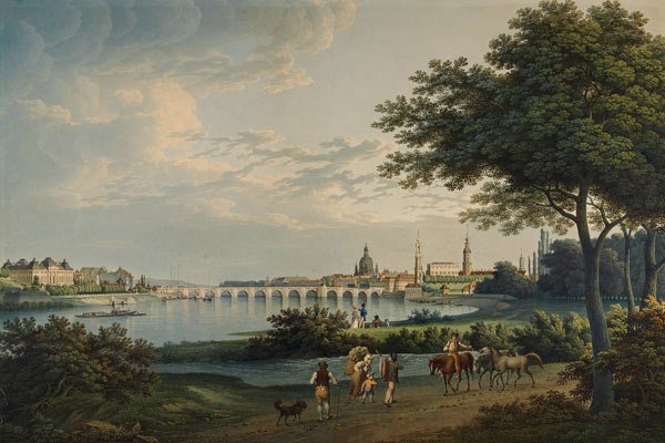 View of Dresden a Christian Gottlieb Hammer