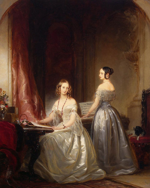 Grand Duchesses Alexandra Nikolaevna of Russia (1825-1844) and Olga Nikolaevna of Russia (1822-1892) a Christina Robertson
