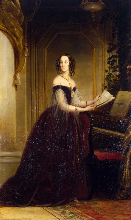 Portrait of Grand Duchess Maria Nikolaevna of Russia (1819–1876), Duchess of Leuchtenberg a Christina Robertson