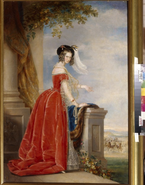 Portrait of Empress Alexandra Fyodorovna (Charlotte of Prussia), Emperor's Nicholas I wife (1798-186 a Christina Robertson
