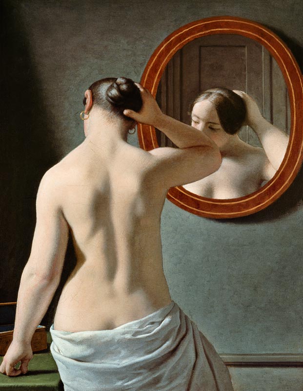 Back act (morning toilet) a Christoffer Wilhelm Eckersberg