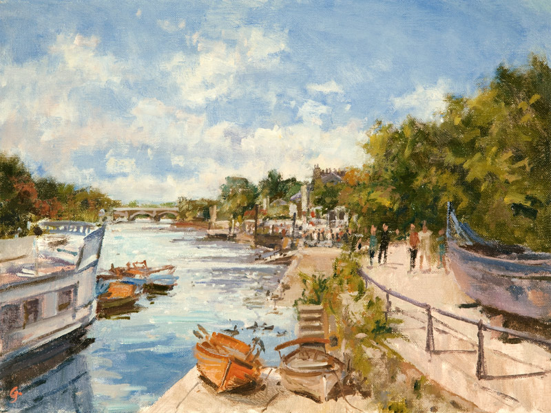 The Thames at Richmond a Christopher  Glanville
