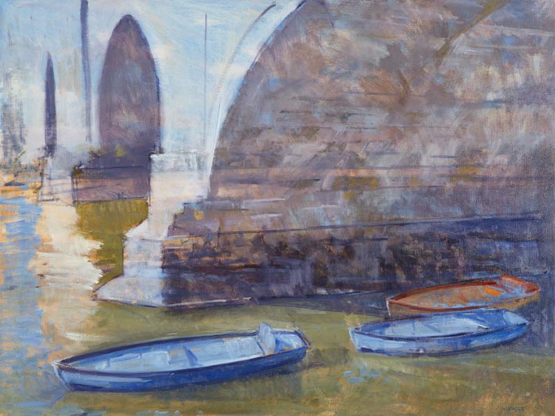 Richmond Bridge (oil on canvas)  a Christopher  Glanville