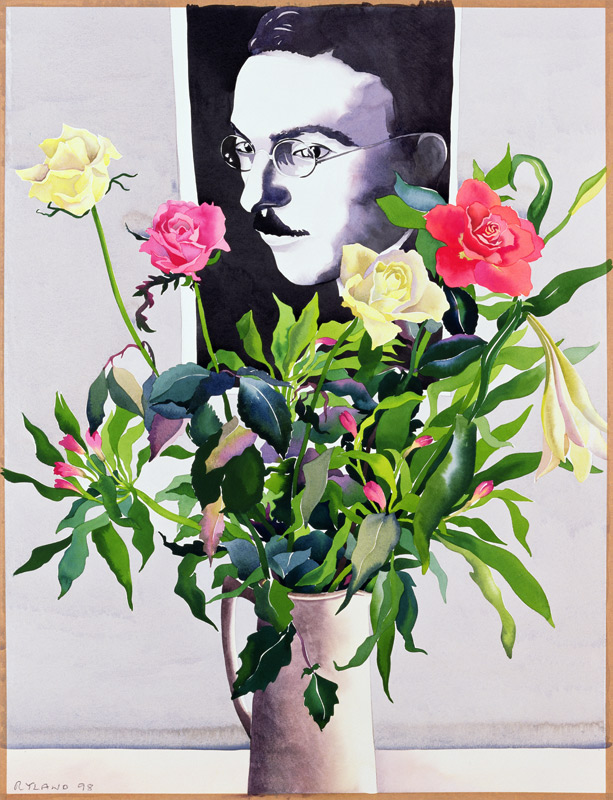 Fernando Pessoa (1888-1935), Roses and Lilies (w/c on paper)  a Christopher  Ryland