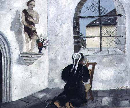 Breton Woman at Prayer a Christopher Wood