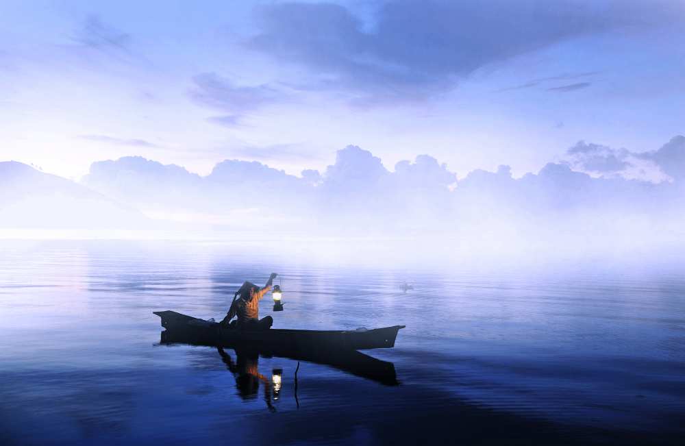 Lonely Fisherman a Cie Shin