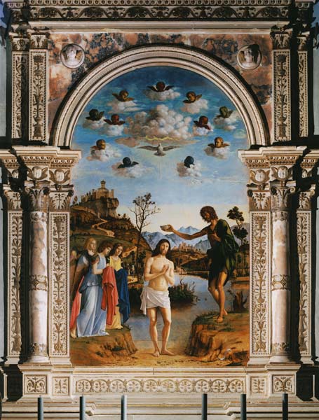 The Baptism of Christ a Giovanni Battista Cima da Conegliano