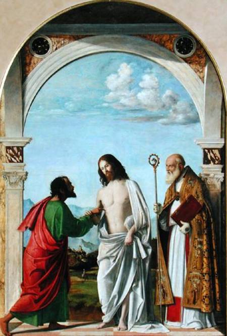Doubting Thomas with St. Magnus a Giovanni Battista Cima da Conegliano