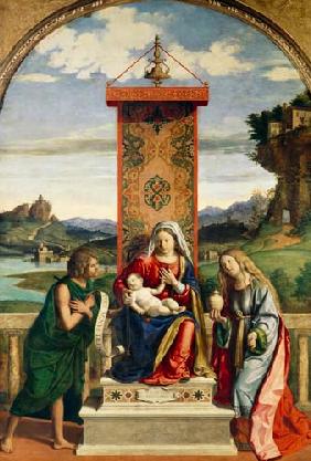 The Madonna with the hll. Johannes this . Täufer and Maria Magdalena.