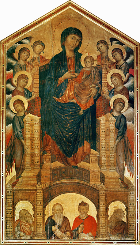 Madonna and Child Enthroned, c.1280-85 (see also 33478) a giovanni Cimabue