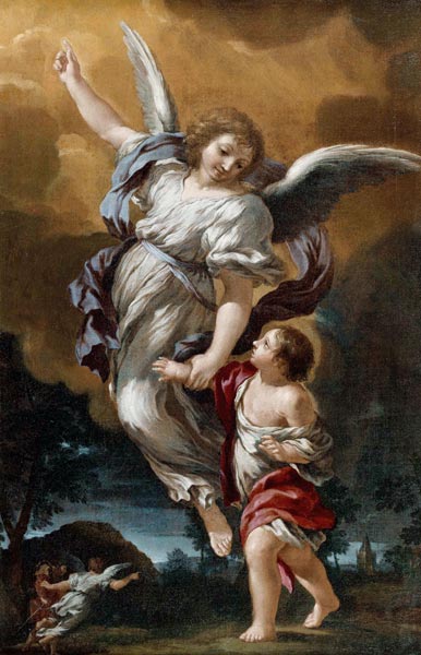 The Guardian Angel (after Pietro da Cortona) a Ciro Ferri