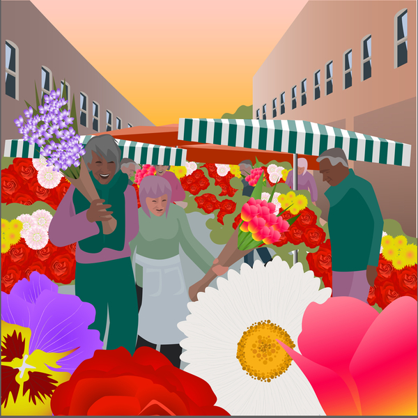 Flower Market at Columbia Road a Claire Huntley