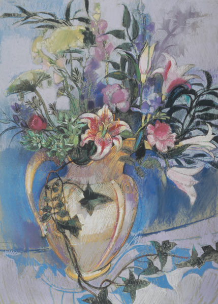 Spring Flowers (pastel on paper)  a Claire  Spencer