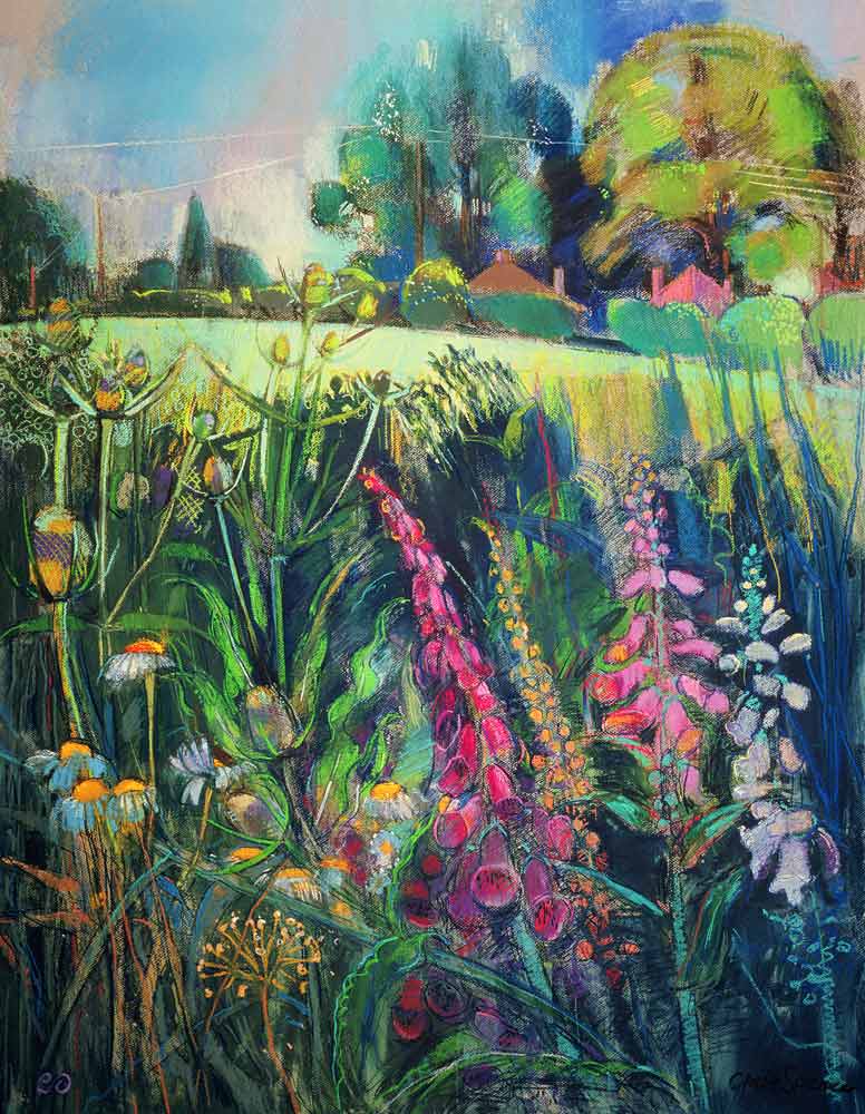 Summer Field (pastel on paper)  a Claire  Spencer