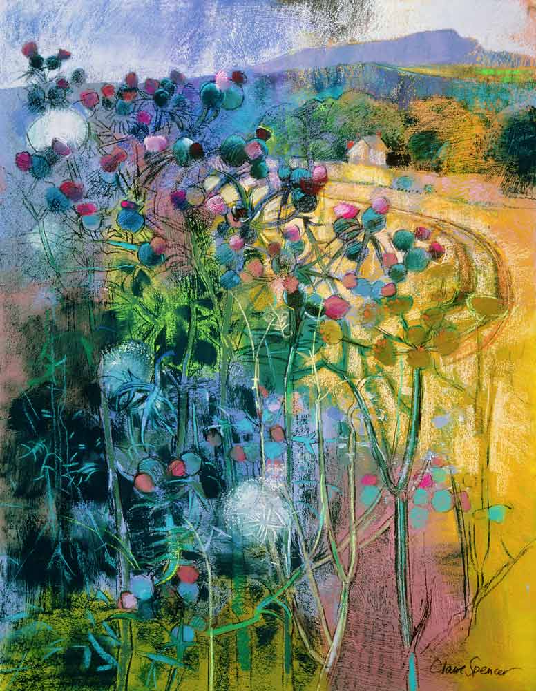 The Wild Beauty of Clee (pastel on paper)  a Claire  Spencer