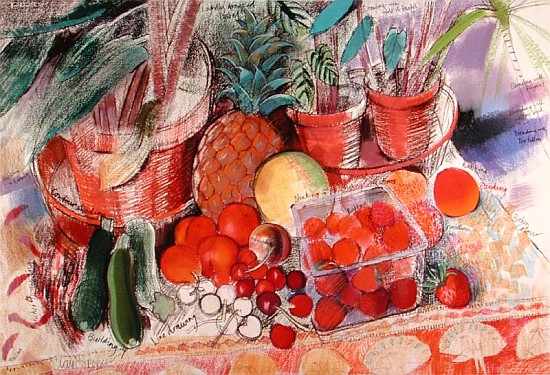 Summer Fruits (pastel on paper)  a Claire  Spencer