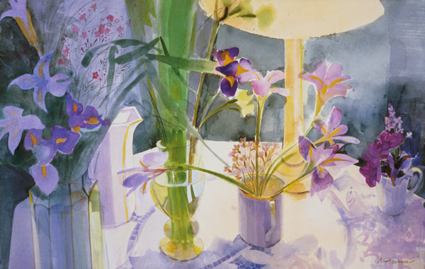 Winter Iris (w/c on paper)  a Claire  Spencer