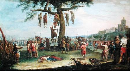 The Hanging, from the 'Miseries and Misfortunes of War' series a Claude Callot
