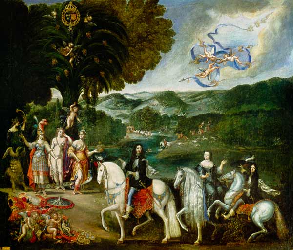 Allegory of the Marriage of Louis XIV (1638-1715) a Claude Deruet