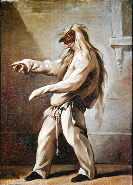 Character from the Commedia dell'Arte a Claude Gillot