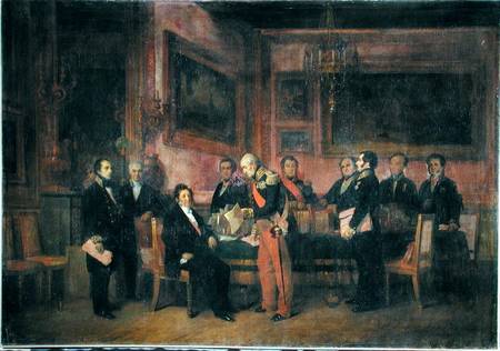 Council of Ministers at the Tuileries Signing the Law of Regency, 15th August 1842 a Claude Jacquand