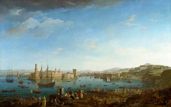 L'entrée du port de Marseille a Claude Joseph Vernet