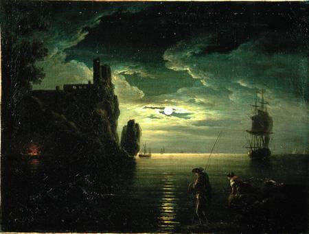 Evening Seascape a Claude Joseph Vernet