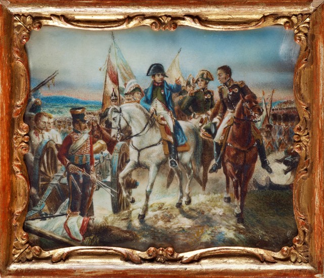 Napoleon at the Battle of Friedland a Claude Joseph Vernet