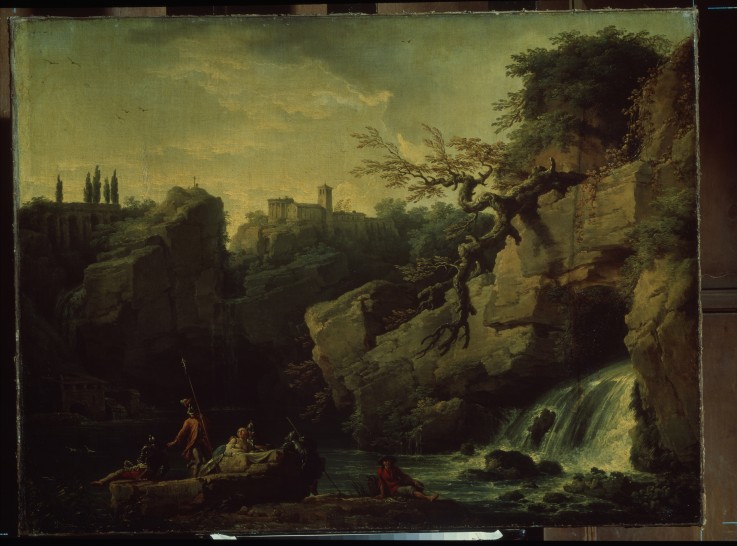 Romantic landscape (Landscape in the Taste of Salvatore Rosa) a Claude Joseph Vernet