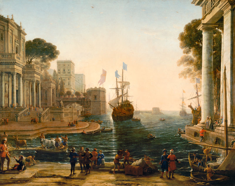 Ulysses Returning Chryseis to her Father a Claude Lorrain