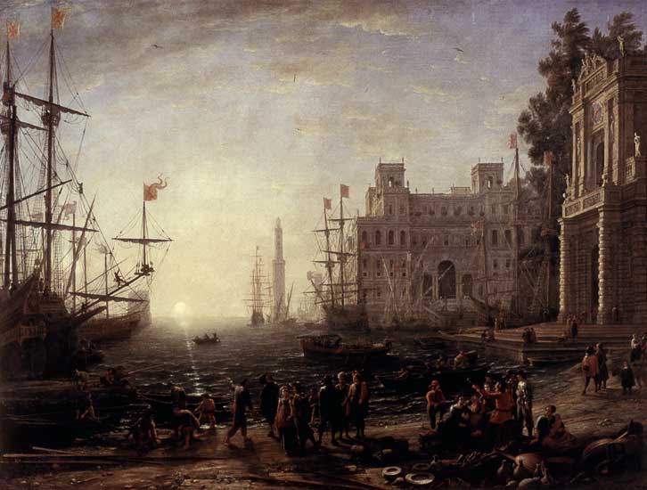 Harbour with Villa Medici a Claude Lorrain