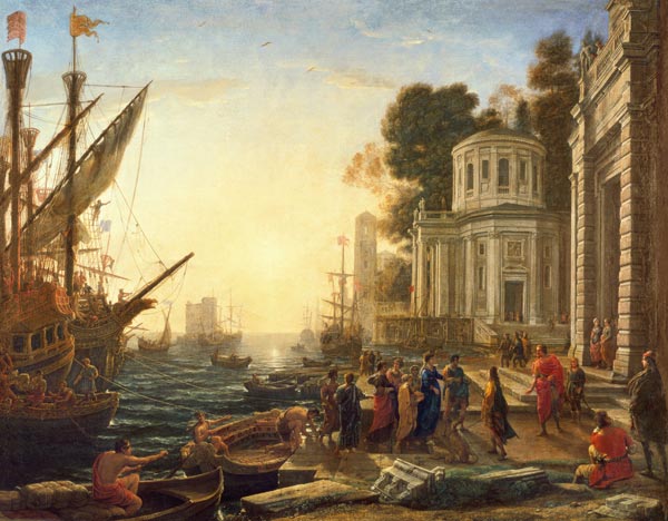 Cleopatra Disembarking at Tarsus a Claude Lorrain