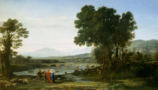 Landscape with Jacob and Laban and Laban's Daughters a Claude Lorrain